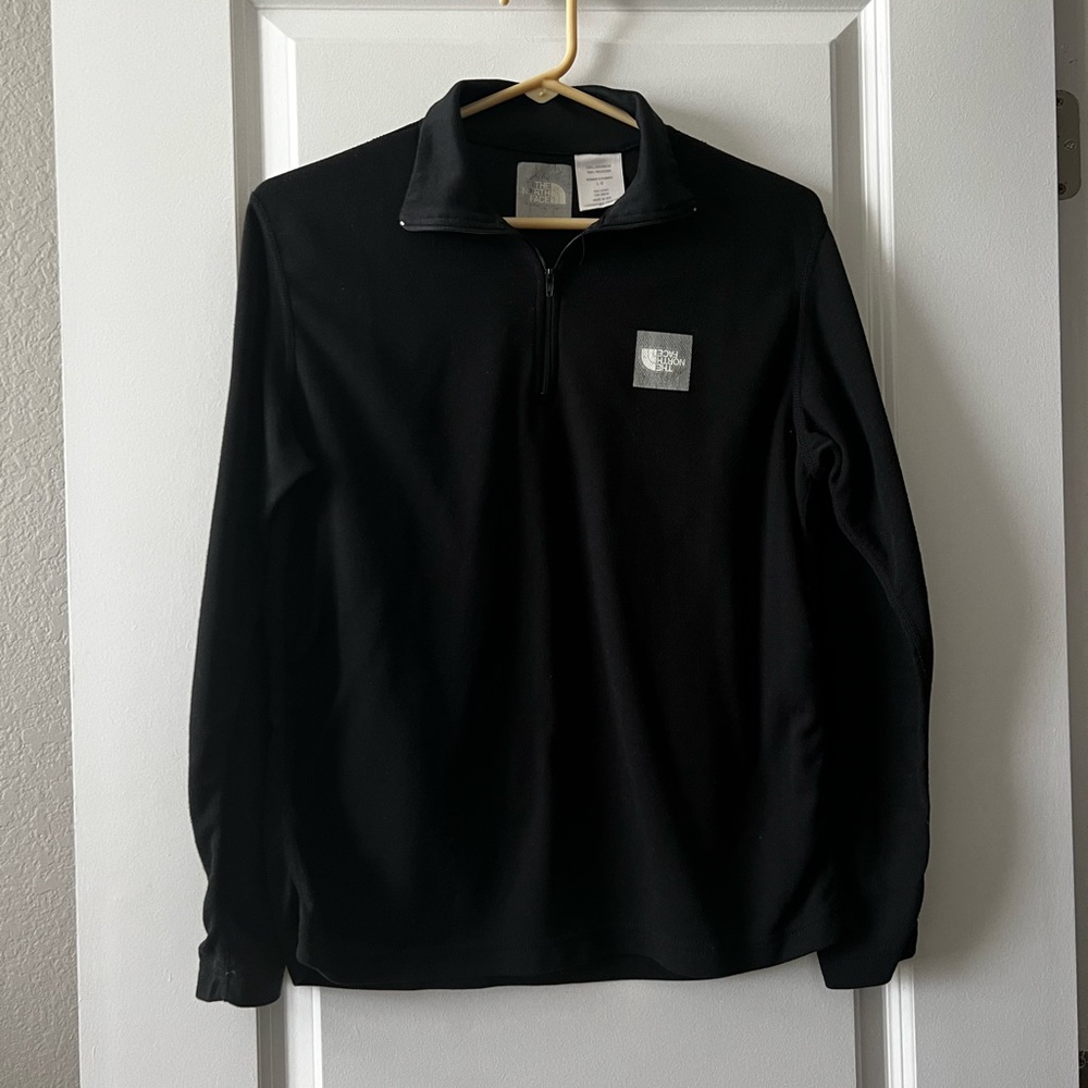 The North Face Logo Flipped Half Zip size Large